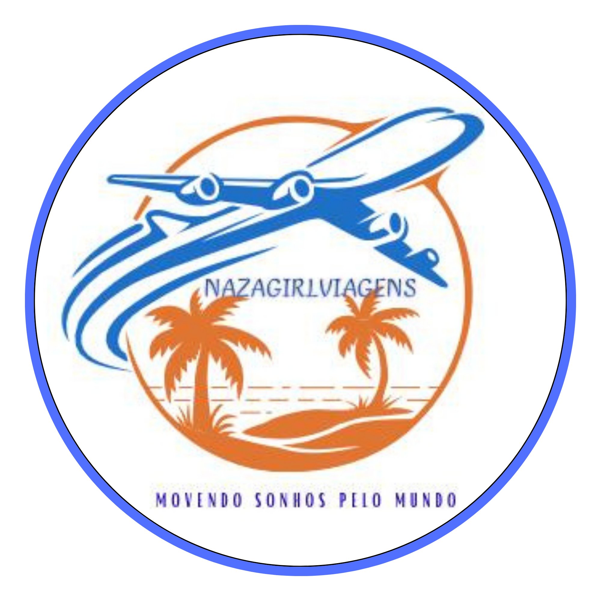 Logotipo oficial da Nazagirlviagens - Agência de viagens e turismo